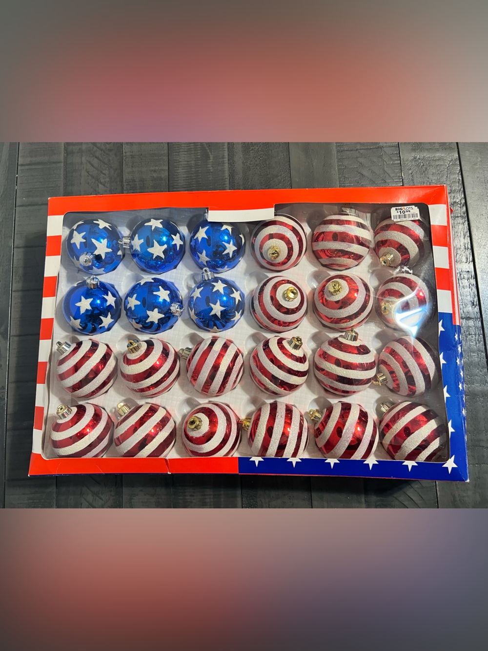 American Flag Holiday Ornaments 4th of July